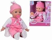 Simba 105140489 - Laura Puppe Babysprache, 38cm Weichk&ouml;rperpuppe mit...