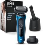 Braun Series 6 Elektrorasierer mit EasyClick-Pr&auml;zisionstrimmer-Aufsatz, SensoFlex