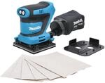 Makita DBO481Z 18V Li-Ion LXT Finishing Schleifmaschine - Batterien und Ladeger&auml;t