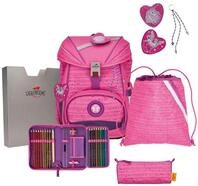 DER DIE DAS leichter Schulrucksack, ErgoFlex Pretty Unicorn Set 5-teilig, ca. 22 l