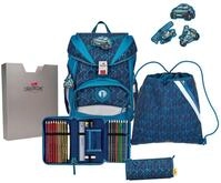 DER DIE DAS leichter Schulrucksack, ErgoFlex Blue Speed Set 5-teilig, ca. 22 l
