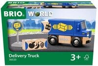 BRIO World 36020 Zustell-Fahrzeug - Blauer Liefer-LKW mit Zwei magnetischen