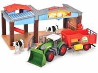 Dickie Toys - Bauernhof Station mit Traktor - Bunte Farm Station mit Licht &...