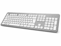 Hama Kabellose Tastatur "KW-700" (leise Tastatur, deutsches Tastenlayout QWERTZ...