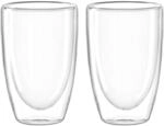 LEONARDO HOME Doppelwandbecher DUO 2er-Set 400 ml, 053061, Glas, 400 milliliters,