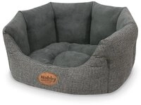 Nobby 70759 Komfortbett oval Josi, grau, 65 x 57 x 22 cm