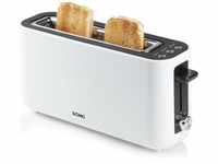 DOMO DO962T Toaster stufenloser Temperaturregler, Cool-Touch-Gehäuse Weiß