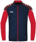 JAKO Kinder Polyesterjacke Performance, Marine/Rot, 140