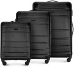 WITTCHEN Globe Line Reisekoffer 3teiliges Kofferset Rollkoffer Trolley Handgep&auml;ck