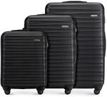 WITTCHEN Reisekoffer 3er Koffer-Set Rollkoffer Trolley Handgep&auml;ck Reisekofferset