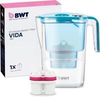 BWT Wasserfilter Kanne Vida Petrol 2,6 Liter &ndash; mitgelieferte Kartusche filtert