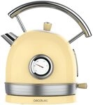 Cecotec Elektrischer Wasserkocher ThermoSense 420 Light Yellow, 1,8L Kapazit&auml;t,