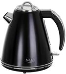 Adler AD 1343 Wasserkocher aus Metall, 1,5 l, Schwarz