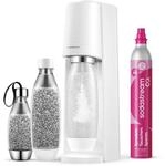 SodaStream Wassersprudler Terra White Value Pack - 2x 1L FUSE Flaschen, 0,5L...