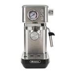 Ariete Espresso Slim Metal 1381, Kaffeemaschine mit Manometer, Kompatibel mit