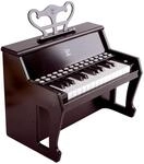 Hape elektrisches Leuchttasten-Piano mit 25 Tasten, schwarz mit 6 Rhythmen und 8