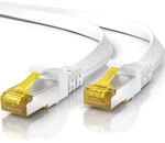 5m CAT 7 Netzwerkkabel Flach, Ethernet Kabel, Gigabit Lan 10 Gbit s, Patchkabel,
