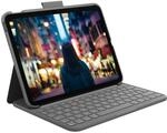 Logitech Slim Folio Tastatur-Case f&uuml;r iPad (10. Generation und A16) mit...