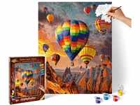 Schipper 609130858 Malen nach Zahlen, Heißluftballons - Bilder malen für