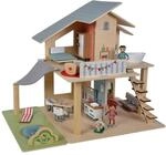 Eichhorn - Puppenhaus mit Zubeh&ouml;r - inkl. M&ouml;bel und 3 Figuren, unmontiert, aus