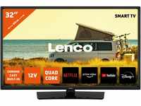 Lenco LED-3263 LED-Fernseher - HD Smart TV - 32 Zoll (80cm) - 12 Volt KfZ...
