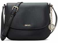 DKNY Damen Bryant Saddle Bag, Black/Gold, Einheitsgröße EU