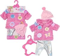 BABY born Flauschmantel Outfit mit Jacke, Leggings und M&uuml;tze f&uuml;r 43 cm Puppen,