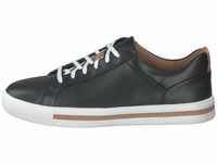 Clarks Damen Un Maui Lace Sneaker, Schwarz (Black Leather), 39.5 EU
