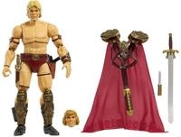 MASTERS OF THE UNIVERSE He-Man - Actionfigur mit 30 beweglichen Gelenken, 2 K&ouml;pfen,