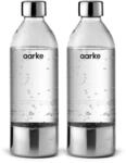 Aarke 2er-Pack PET-Flaschen f&uuml;r Wassersprudler Carbonator 3, BPA-frei mit Details in