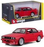 Bburago - BMW Serie 3 (1988) Ma&szlig;stab 1:24, Diecast Replica mit zu &ouml;ffnenden T&uuml;ren,