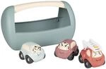 Smoby - Little Set 3 Fahrzeuge &ndash; 1. Alter &ndash; Autos und Feuerwehrauto &ndash;