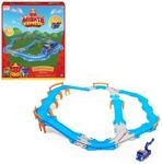 Mighty Express Schienen Set mit Push-and-Go Zug Mechaniker Milo - 32-teiliges