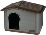 Kerbl Pet Katzenhaus Paola Eco, graugr&uuml;n/braun, 60x51x41 cm, Katzenh&ouml;hle, 100 %