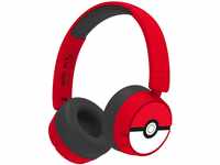 OTL Technologies PK1000 Pokemon Poke Ball Kinder-Kopfhörer, kabellos, Rot