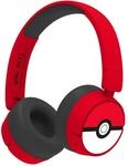 OTL Technologies PK1000 Pokemon Poke Ball Kinder-Kopfh&ouml;rer, kabellos, Rot