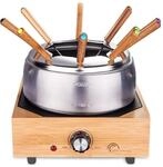 Little Balance 8320 Wood Fondue 8 Edelstahl &ndash; Fondue-Ger&auml;t f&uuml;r 8 Personen &ndash;
