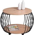 M2 Kollektion Peking 1 Couchtisch/Sofatisch, MDF, H&ouml;he 47cm, Durchmesser 60cm
