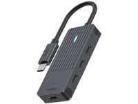 Rapoo UCH-4002 USB-C auf USB-C Hub, Aluminium, 4x USB-C Datenports, kompatibel...