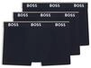 BOSS Hugo Herren Trunk 3p Co/EL Boxershorts, New - Open Blue480, S