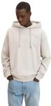 TOM TAILOR Denim Herren Hoodie Sweatshirt mit kleinem Logo-Print 11754 - Light Dove