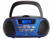 Aiwa BBTU-300BL portable stereo system Analog 5 W Black Blue