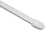 GARDINIA Vitragestange flachoval, Ausziehbar, Gardinenstange, Metall/Kunststoff,