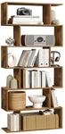 VASAGLE B&uuml;cherregal, Regal mit 6 Ebenen, Standregal, freistehend | B&uuml;roregal,