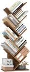 VASAGLE B&uuml;cherregal Baumform, 50 x 25 x 141,5 cm | Eckregal platzsparend,