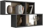 FMD furniture Wandregal 100 x 53 x 19,5 cm in Matera/Artisan Oak Nb stabiles