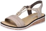 Rieker V3662, Damen Sandalen, Beige, Gr&ouml;&szlig;e 36 EU