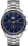 Lacoste Chronograph Quarz Uhr f&uuml;r Herren Kollektion Boston mit Silbernes
