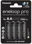 eneloop pro - AA Akkus Wiederaufladbar (4 St&uuml;ck) - 2500 mAh NiMH Batterien