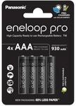 eneloop pro - AAA Akkus Wiederaufladbar (4 St&uuml;ck) - 930 mAh NiMH Batterien